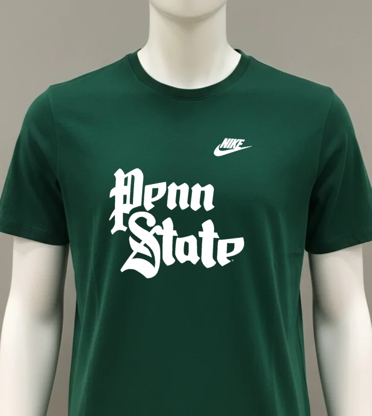 Penn State Nittany Letter Style Shirt - green-shirt Penn State Nittany Letter Style Shirt Green Shirt