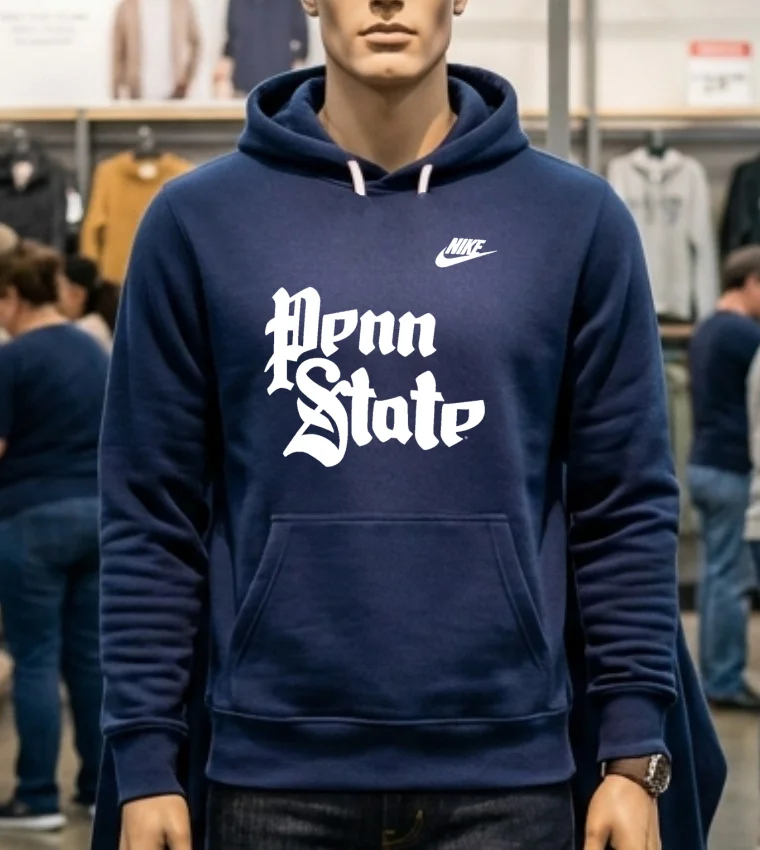 Penn State Nittany Letter Style Shirt - navy-shirt Penn State Nittany Letter Style Shirt Navy Shirt