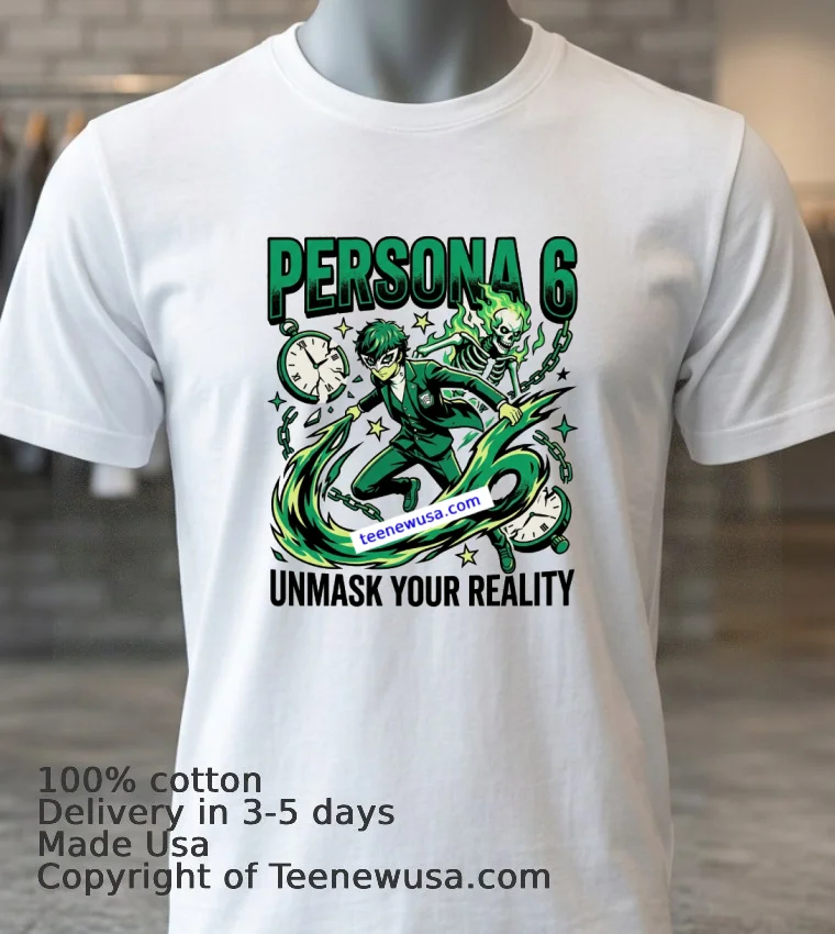 Persona 6 T Shirt - white-t-shirt 3 Persona 6 T Shirt White T Shirt 3