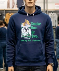 Philadelphia Eagles Birds Smoke One Or Two Champions Smoking Kills Shirt