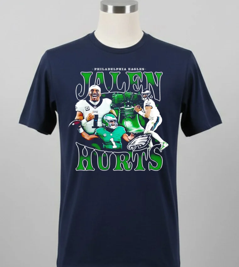 Philadelphia Eagles Jalen Hurts Nfl Notorious Player Graphic Shirt - balck-shirt Philadelphia Eagles Jalen Hurts Nfl Notorious Player Graphic Shirt Balck Shirt 1