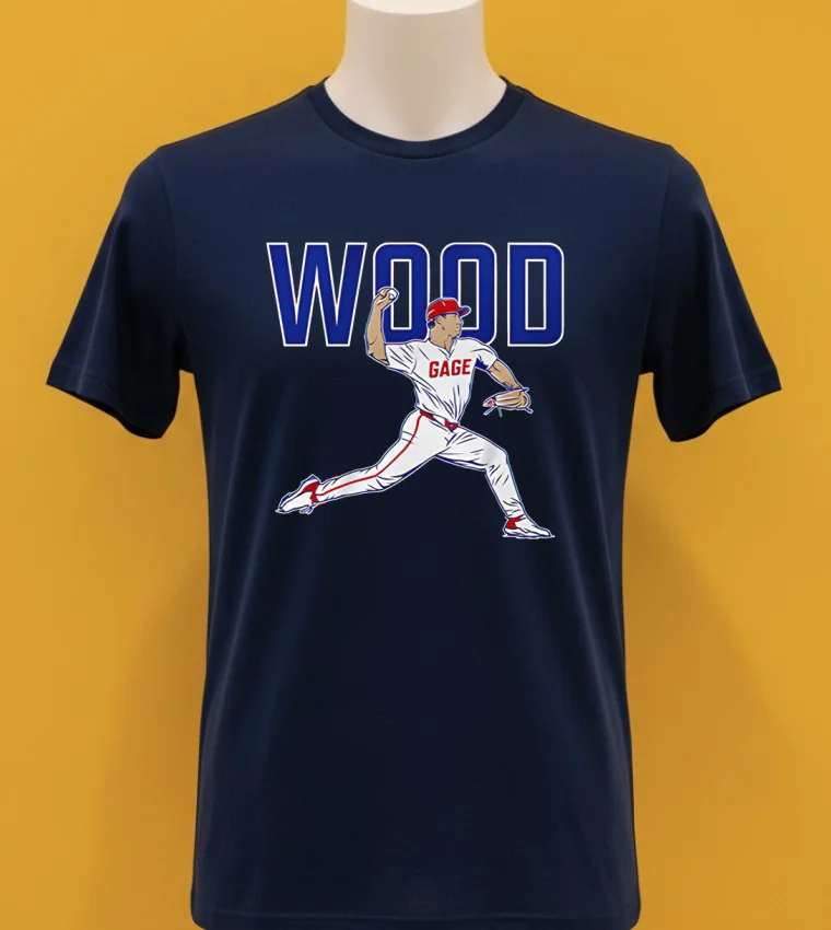 Philadelphia Phillies Ace Pose Gage Wood Shirt Navy Shirt 1
