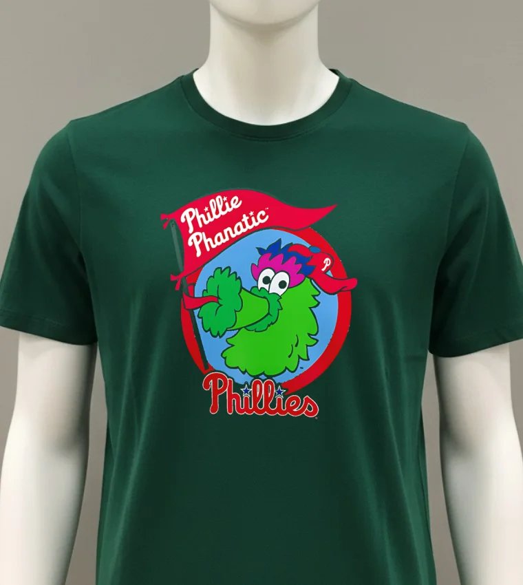 Philadelphia Phillies Logo Hand Holding Flag Iconic Baseball Shirt - green-shirt Philadelphia Phillies Logo Hand Holding Flag Iconic Baseball Shirt Green Shirt