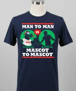 Philadelphia Phillies Man To Man Phillie Phanatic Vs Green Man Mascot To Mascot Shirt