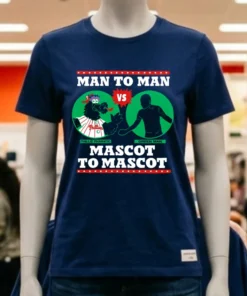Philadelphia Phillies Man To Man Phillie Phanatic Vs Green Man Mascot To Mascot Shirt