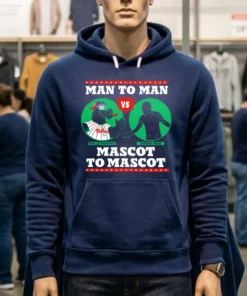 Philadelphia Phillies Man To Man Phillie Phanatic Vs Green Man Mascot To Mascot Shirt