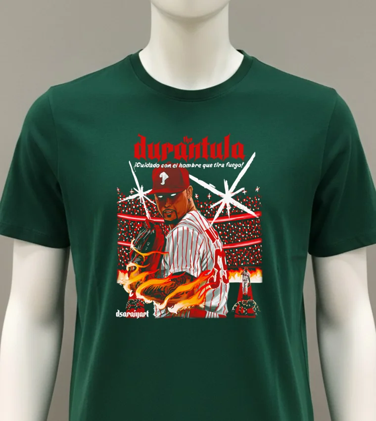 Philadelphia Phillies The Durantula Shirt - green-shirt Philadelphia Phillies The Durantula Shirt Green Shirt