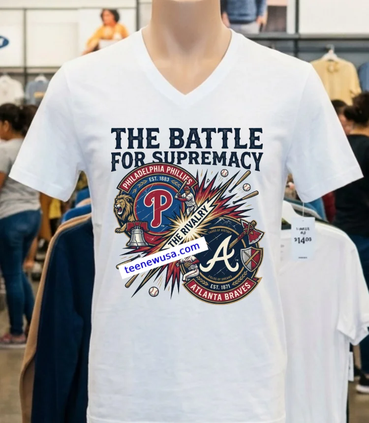 Philadelphia Phillies Vs Atlanta Braves Mlb All Star Sport T Shirt - white-t-shirt Philadelphia Phillies Vs Atlanta Braves Mlb All Star Sport T Shirt White T Shirt 2