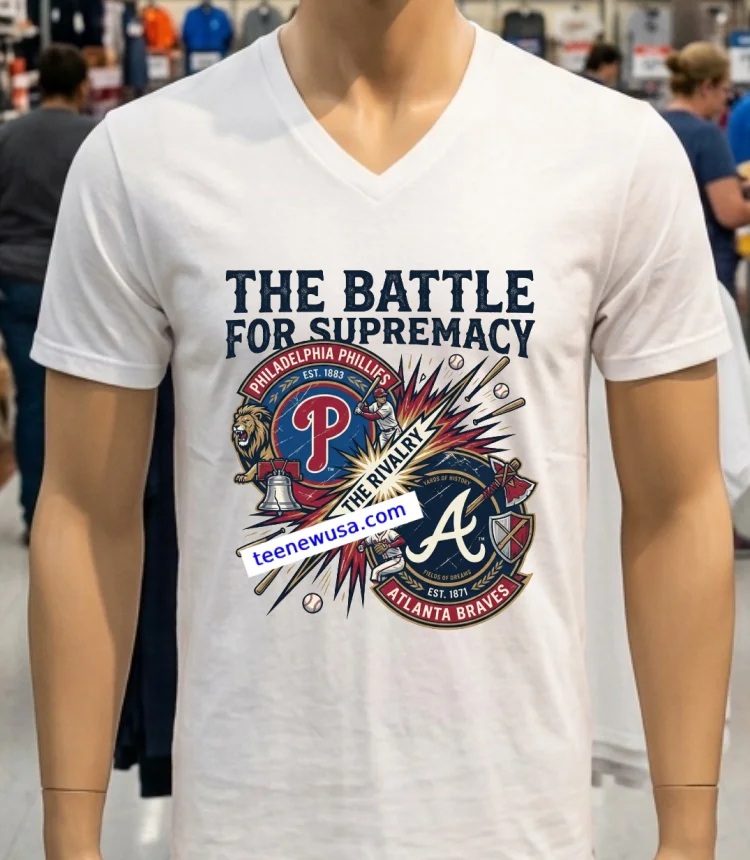 Philadelphia Phillies Vs Atlanta Braves Mlb All Star Sport T Shirt White T Shirt 3