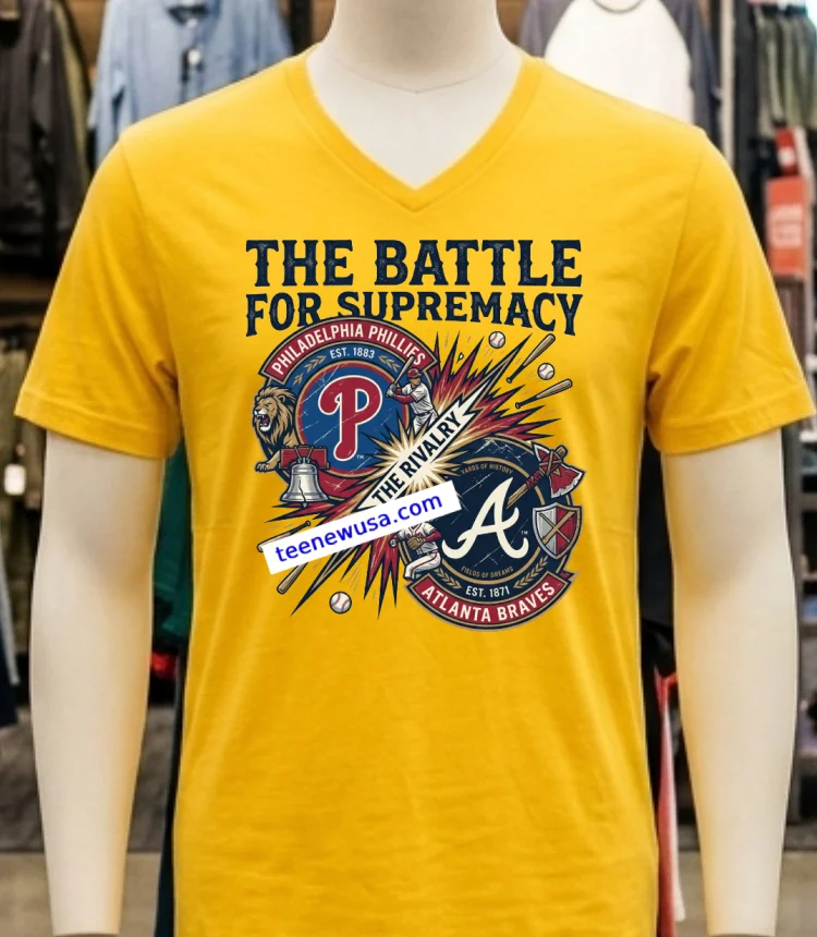 Philadelphia Phillies Vs Atlanta Braves Mlb All Star Sport T Shirt - yellow-t-shirt Philadelphia Phillies Vs Atlanta Braves Mlb All Star Sport T Shirt Yellow T Shirt 1