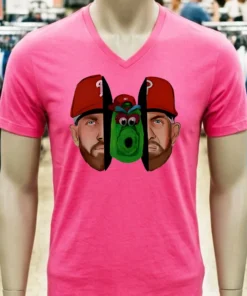 Philly Split Kyle Schwarber And Phillie Phanatic Baseball Shirt