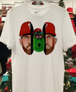 Philly Split Kyle Schwarber And Phillie Phanatic Baseball Shirt
