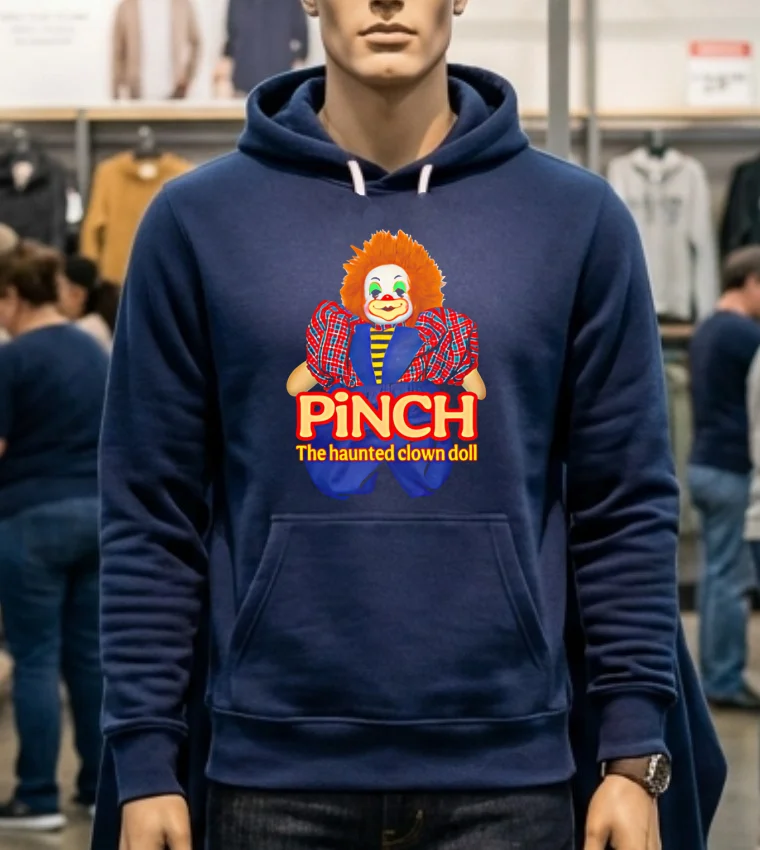 Pinch The Haunted Clown Doll Shirt - navy-shirt Pinch The Haunted Clown Doll Shirt Navy Shirt