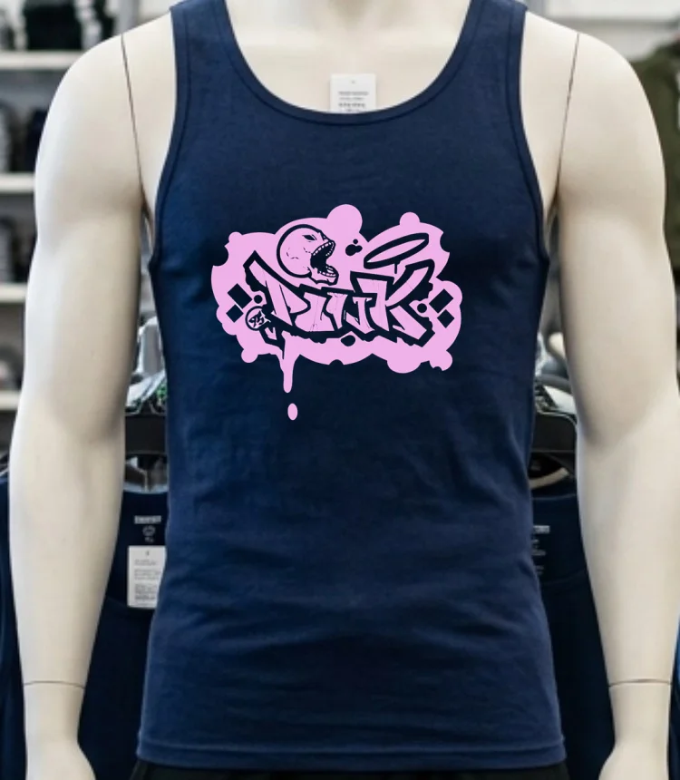 Pink Skull 25 Shirt Navy Shirt