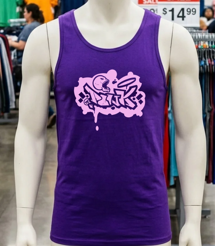 Pink Skull 25 Shirt - purple-shirt Pink Skull 25 Shirt Purple Shirt 1
