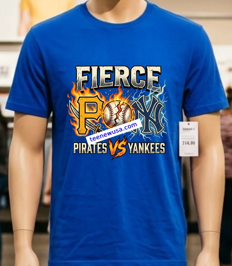 Pirates Vs Yankees Mlb Sport T Shirt - blue-shirt Pirates Vs Yankees Mlb Sport T Shirt Blue Shirt