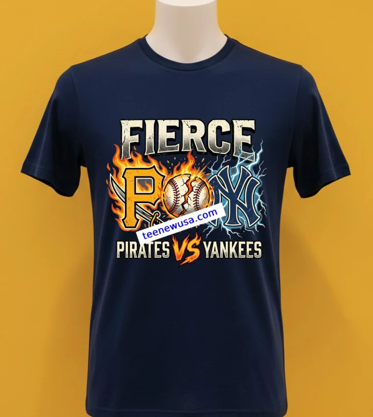 Pirates Vs Yankees Mlb Sport T Shirt Navy Shirt 1