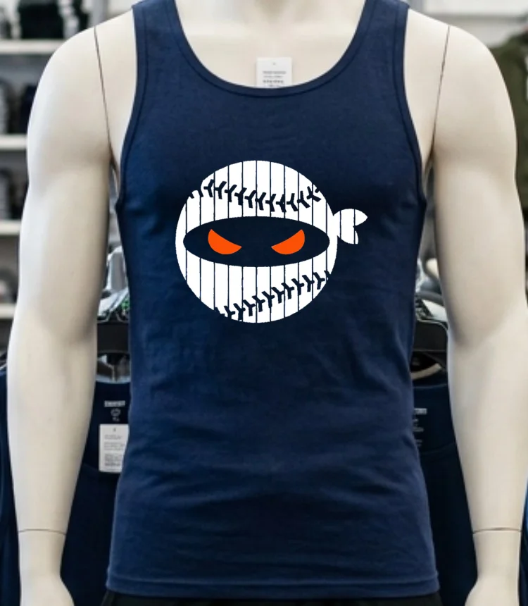 Pitching Ninja New York Baseball Shirt - navy-shirt Pitching Ninja New York Baseball Shirt Navy Shirt