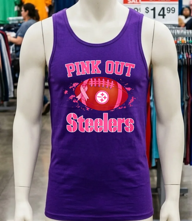 Pittsburgh Steelers Pink Out Ball Shirt - purple-shirt Pittsburgh Steelers Pink Out Ball Shirt Purple Shirt 1