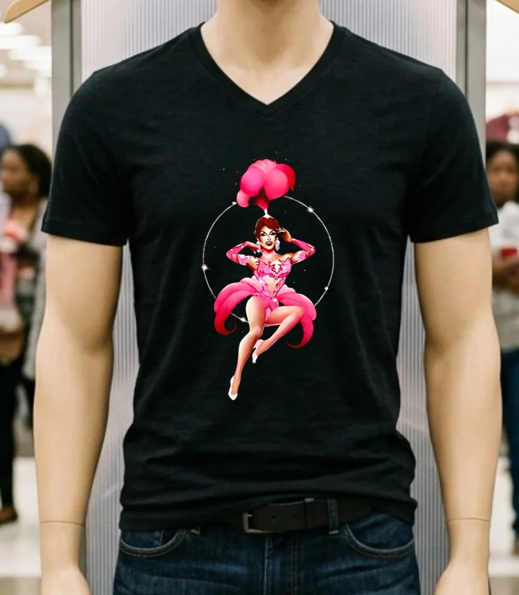Plasma Pink Showgirl Meme Shirt - balck-shirt Plasma Pink Showgirl Meme Shirt Balck Shirt