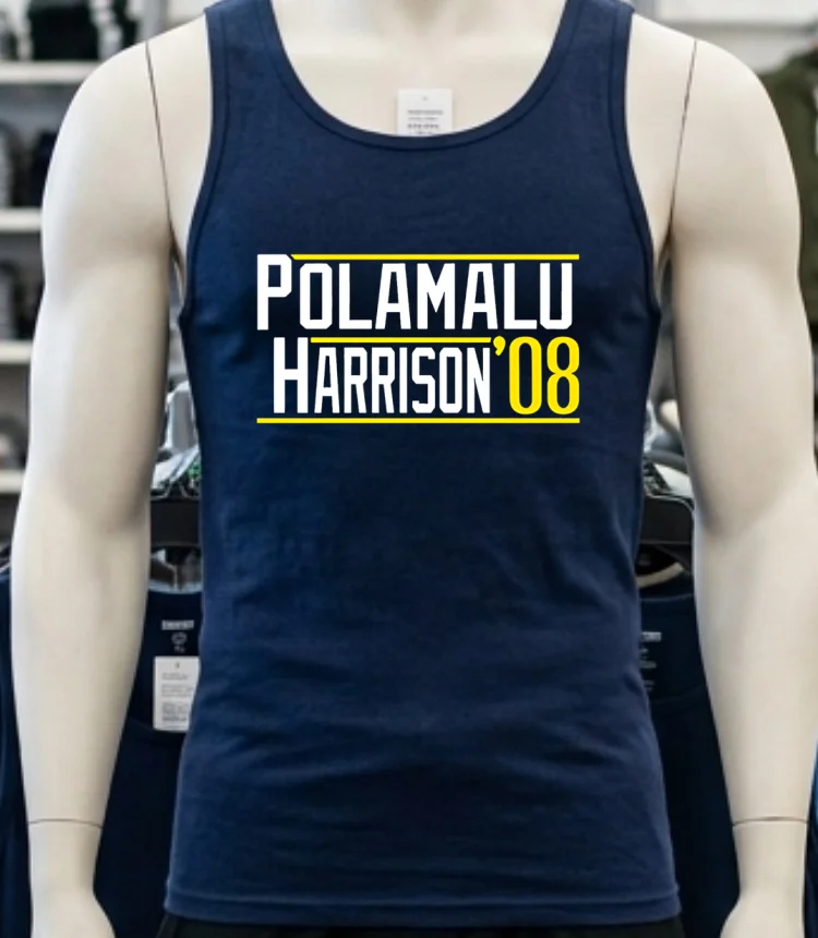 Polamalu Harrison 08 Pittsburgh Pirates Shirt Navy Shirt