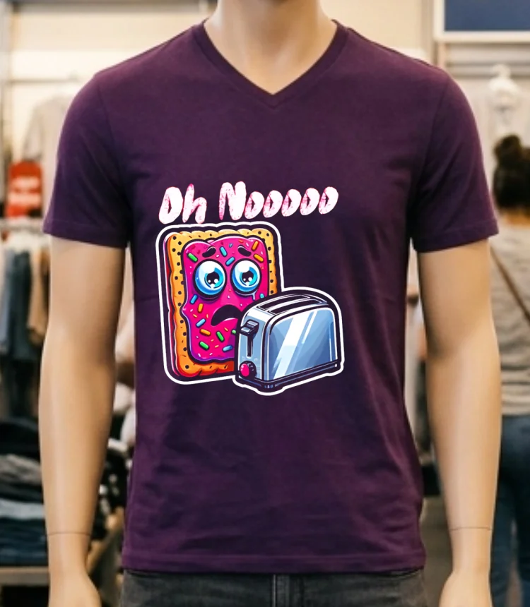 Pop Tart Oh Nooooo Shirt Purple Shirt