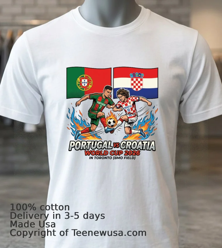 Portugal Vs Croatia World Cup 2026 In Toronto Bmo Field T Shirt White T Shirt 3