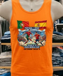 Portugal Vs Spain In The Round Of 16 Of The 2026 World Cup T Shirt