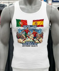 Portugal Vs Spain In The Round Of 16 Of The 2026 World Cup T Shirt