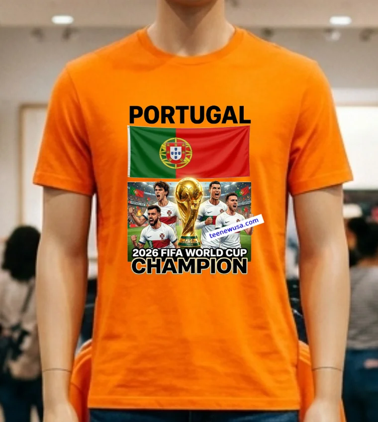 Portugal World Cup 2026 Fan T Shirt Orange Shirt