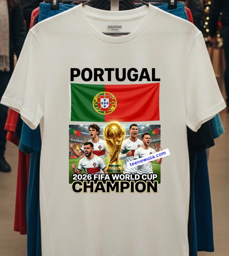 Portugal World Cup 2026 Fan T Shirt - white-t-shirt Portugal World Cup 2026 Fan T Shirt White T Shirt