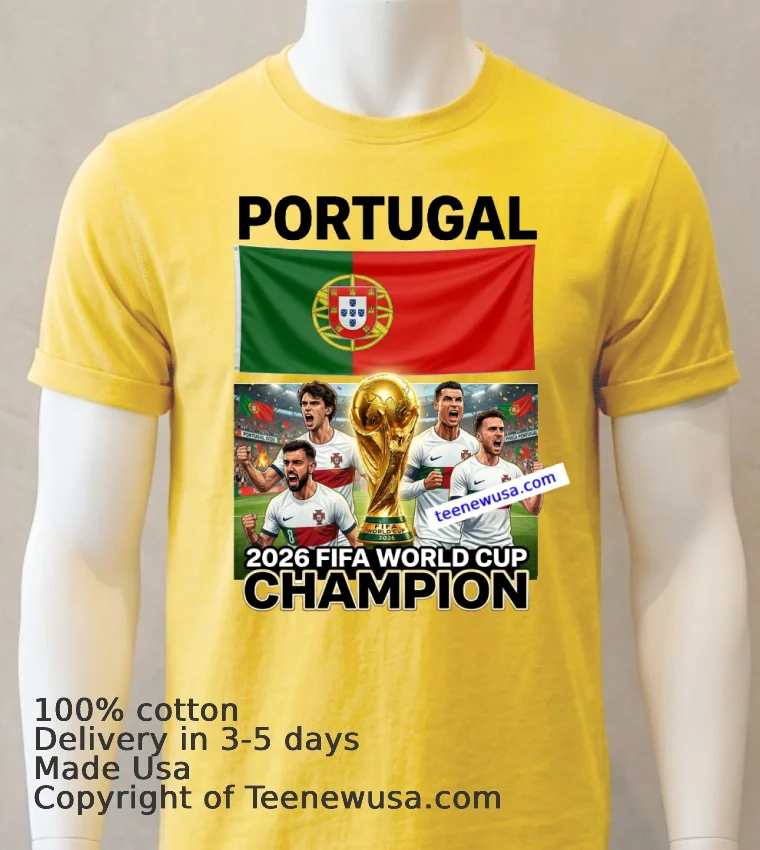 Portugal World Cup 2026 Fan T Shirt - yellow-t-shirt Portugal World Cup 2026 Fan T Shirt Yellow T Shirt