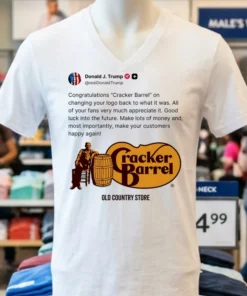 President Trump Congratulates Cracker Barrel Shirt