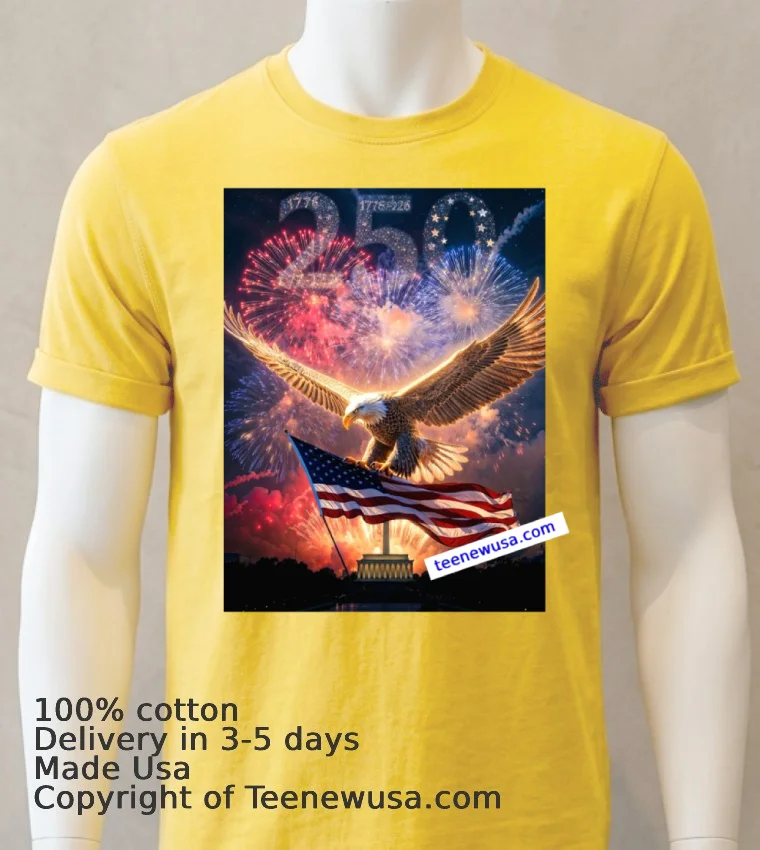President Trump Leads Historic 250Th Independence Day Celebrations T Shirt - yellow-t-shirt President Trump Leads Historic 250th Independence Day Celebrations T Shirt Yellow T Shirt