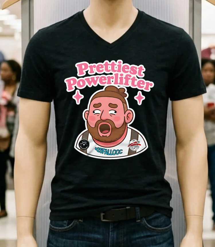 Prettiest Powerlifter Meme Shirt - balck-shirt Prettiest Powerlifter Meme Shirt Balck Shirt