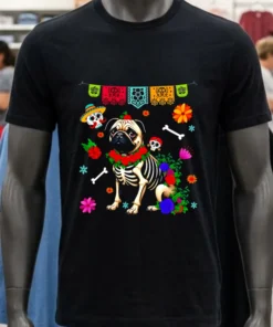 Pug Halloween Christmas Shirt