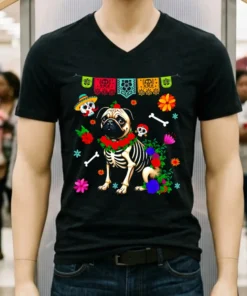 Pug Halloween Christmas Shirt