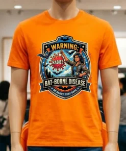 Rabies Warning Bat Borne Disease T Shirt