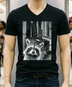 Raccoon Let S Get Trashed Hello Vintage Shirt