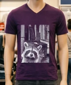 Raccoon Let S Get Trashed Hello Vintage Shirt