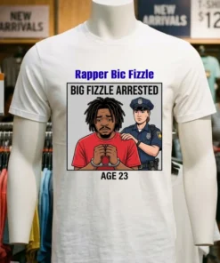 Rapper Bic Fizzle (Northern, 23 Years Old) Was Arrested By The Police T Shirt