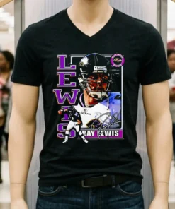 Ray Lewis Baltimore Ravens Signature Retro Shirt
