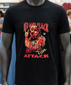 Red And Black 4 Life Attack Nwo Shirt