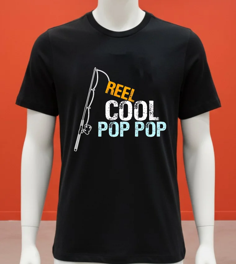 Reel Cool Pop Pop Shirt - balck-shirt Reel Cool Pop Pop Shirt Balck Shirt 1