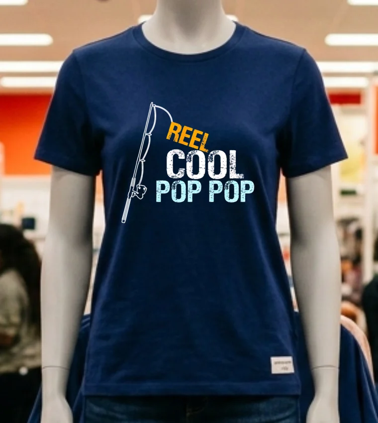 Reel Cool Pop Pop Shirt Navy Shirt