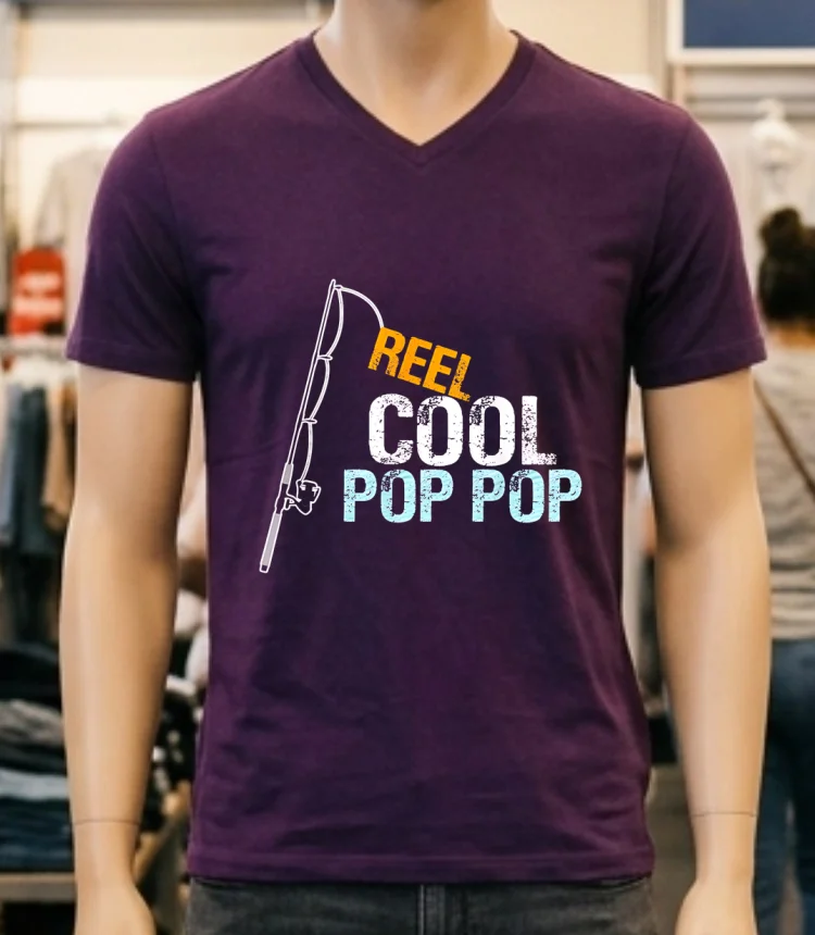 Reel Cool Pop Pop Shirt - purple-shirt Reel Cool Pop Pop Shirt Purple Shirt