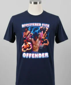 Registered Flex Offender Muscle Man t Shirt