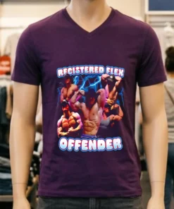 Registered Flex Offender Muscle Man t Shirt