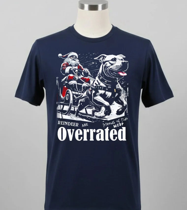 Reindeer Are Overrated Christmas Shirt - balck-shirt Reindeer Are Overrated Christmas Shirt Balck Shirt 2
