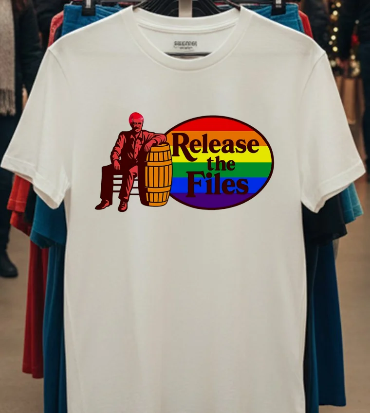 Release The Files Lgbtq Shirt - white-t-shirt Release The Files Lgbtq Shirt White T Shirt